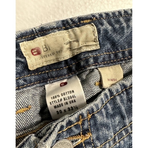 VTG Buckle BKE Jeans Women's 30x33.5 Mindi Blue Light Wash Low Rise Flare Jeans - Picture 7 of 12